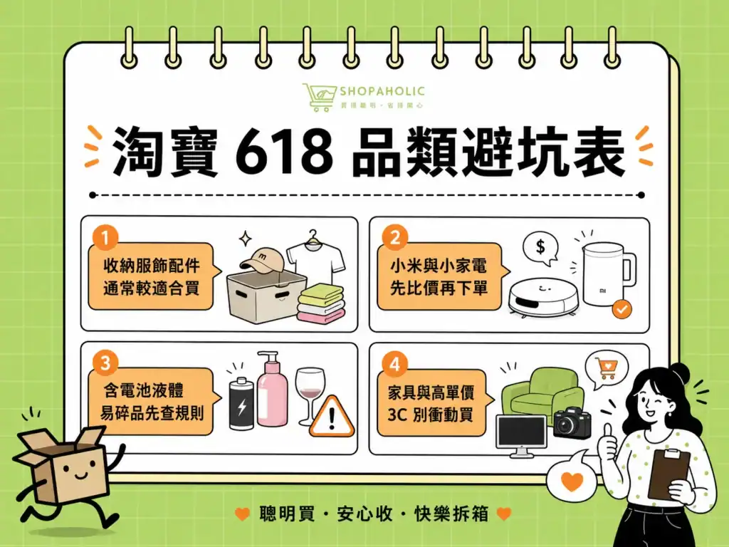 淘寶 618 品類避坑表